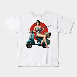 Scooter Girl Kids T-Shirt